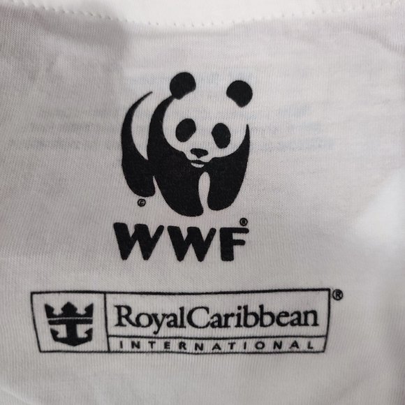WWF Royal Caribbean turtle design T-shirt Women's size S - Picture 6 of 6
